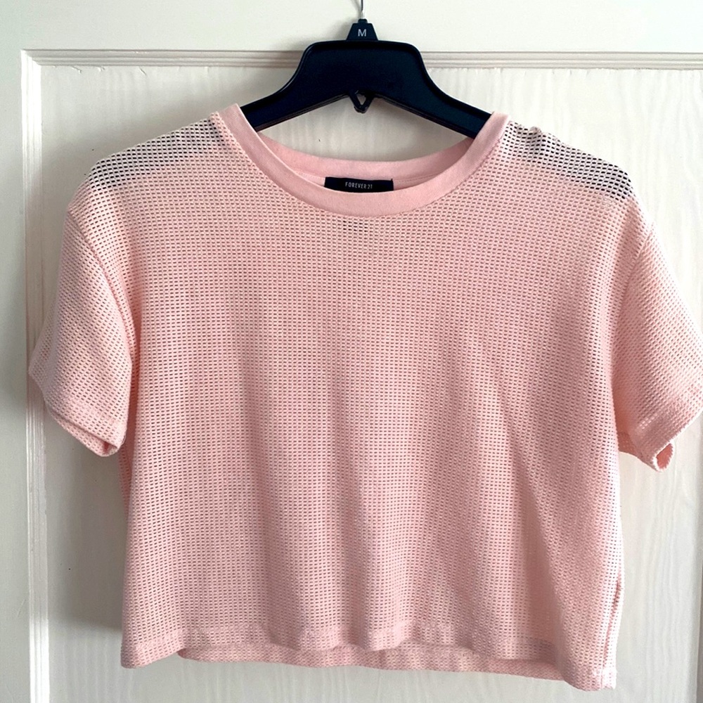 Forever 21 mesh crop